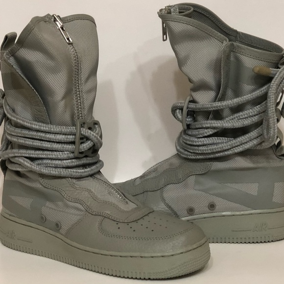 nike sage green air force boots